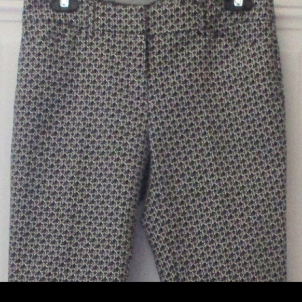 Tribal Print Black & White Cropped Pant EUC Sz 6